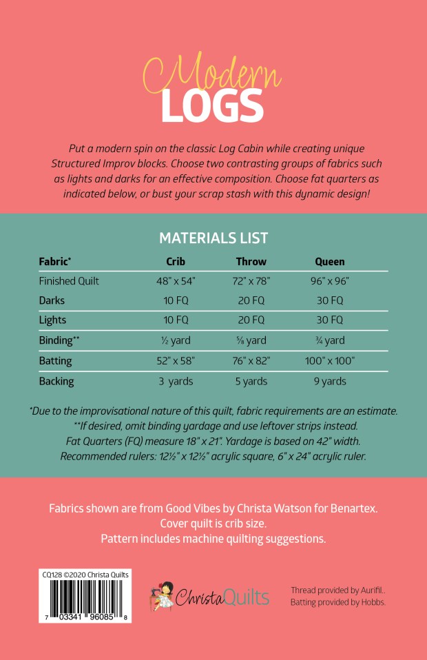 Modern Logs by Christa Watson