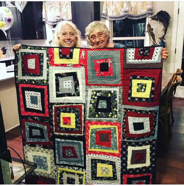 Modern Logs Black White Yellow Red