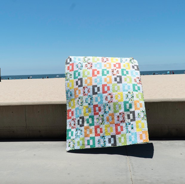 Puzzle Box Quilt Made from Good Vibes