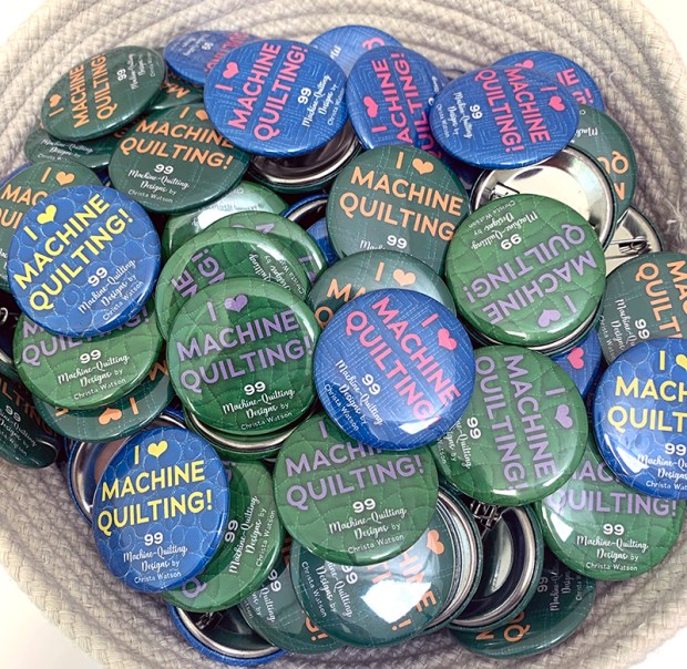 Machine Quilting buttons